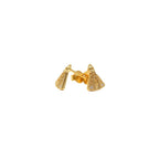 Brinco Nossa Senhora Zirconia Cristal | Banho Ouro 18k