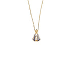 Pingente Nossa Senhora Aparecida Zircônia Azul E Cristal | Banho Ouro 18k