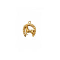 Pingente Ferradura Com Cavalo Cravejado Zircônia Cristal | Banho Ouro 18k