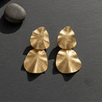 Brinco Orgânico Grande | Banho Ouro 18k