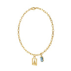 Pulseira Elos Pingente Nossa Senhora | Banho Ouro 18k