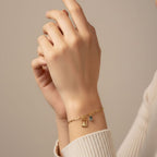 Pulseira Elos Pingente Nossa Senhora | Banho Ouro 18k
