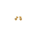 Brinco Bola Lisa 10mm | Banho Ouro 18k
