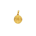 Pingente Medalha De São Bento | Banho Ouro 18k