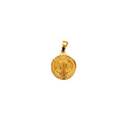 Pingente Medalha De São Bento | Banho Ouro 18k