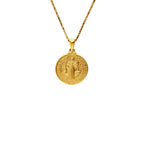 Pingente Medalha De São Bento | Banho Ouro 18k