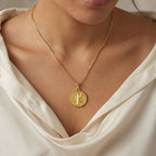Pingente Medalha De São Bento | Banho Ouro 18k