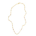 Corrente Grume Batida Redondo 60cm | Banho Ouro 18k