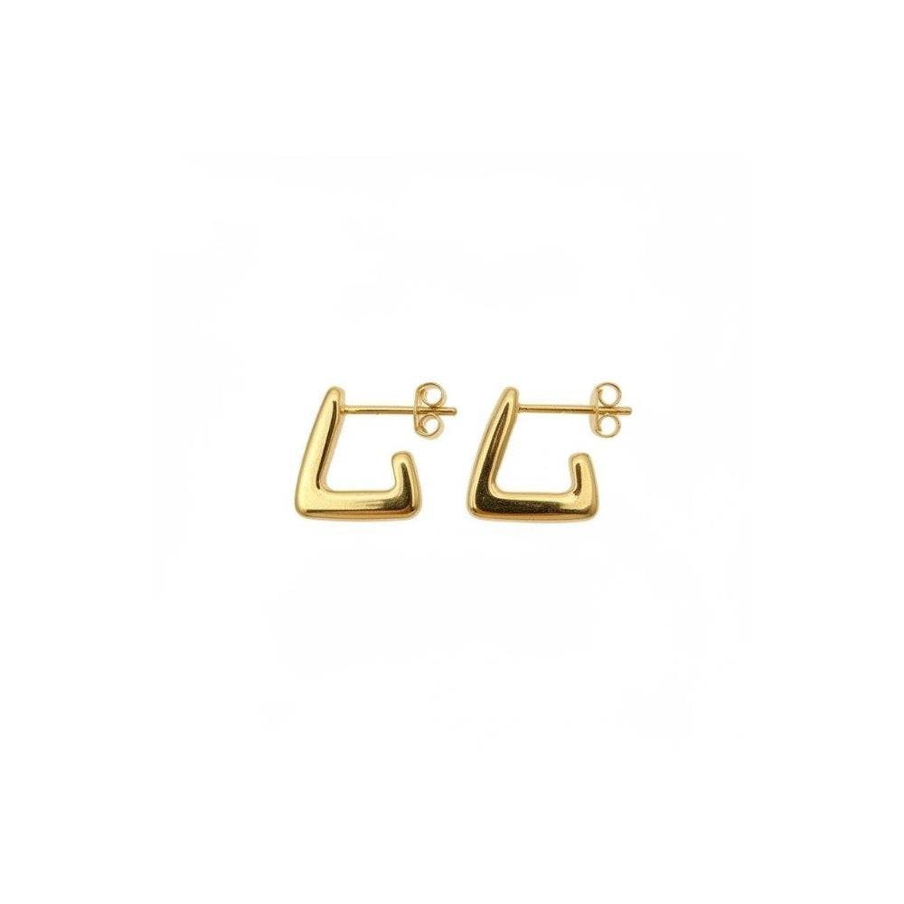 Brinco Triangulo Médio | Banho Ouro 18k