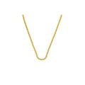 Corrente Riviera 2mm Zirconia Cristal | Banho Ouro 18k