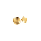 Brinco Organico Redondo Pequeno | Banho Ouro 18k