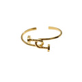 Bracelete 2 Pregos Dourado
