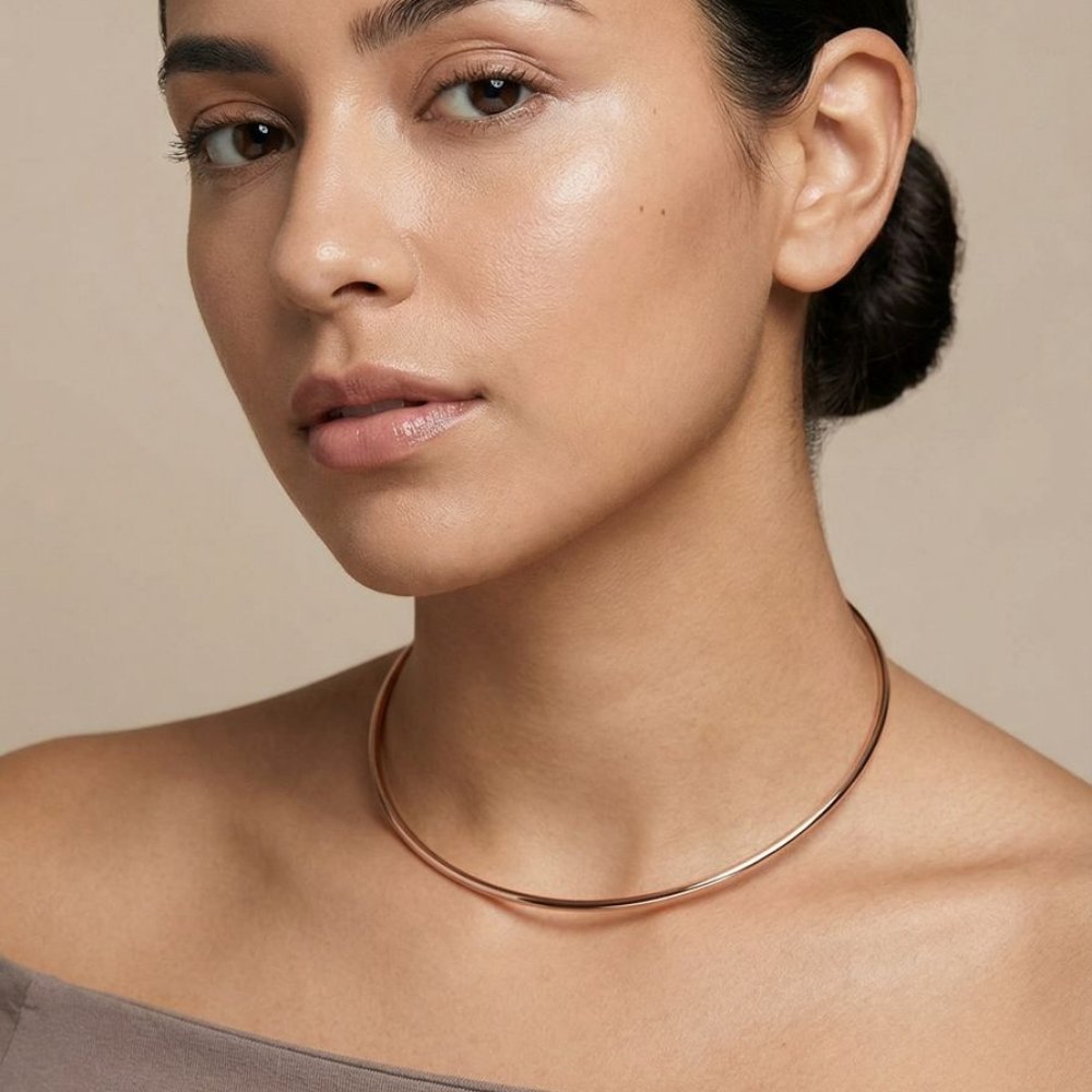Choker Aro | Banho Ouro 18k