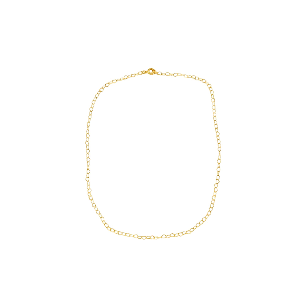 Corrente Coração 4mm | Banho Ouro 18k