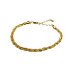 Pulseira Trança 2 fios | Banho Ouro 18k
