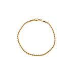 Pulseira Cordão Baiano 2mm | Banho Ouro 18k