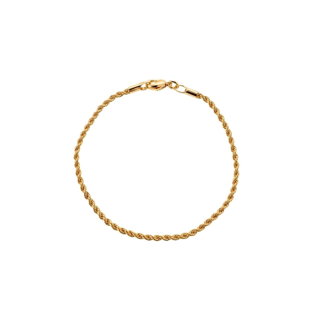 Pulseira Cordão Baiano 2mm | Banho Ouro 18k