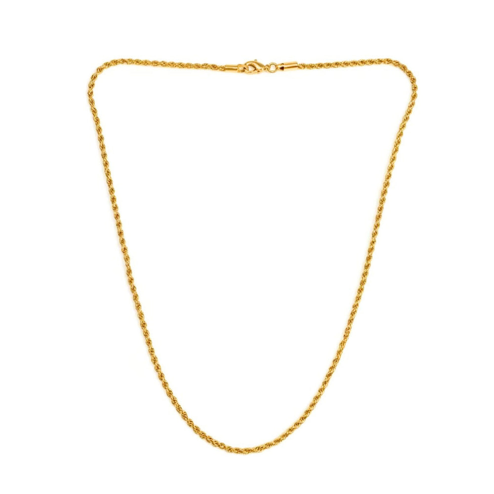 Corrente Cordão Baiano 2mm | Banho Ouro 18k