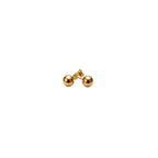 Brinco Bola Lisa 4mm | Banho Ouro 18k
